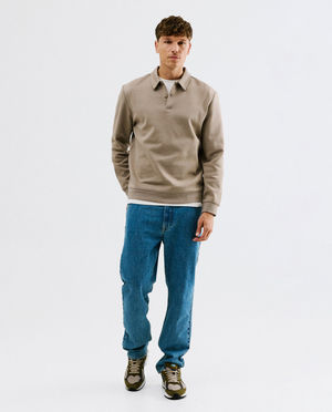 Sweaters - Blauwe polotrui