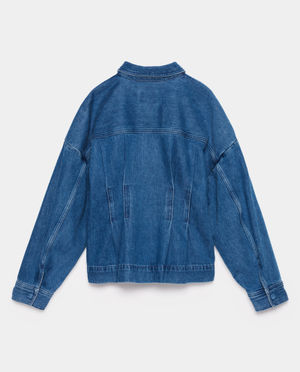 Hemden - Jeanshemd met gecentreerde taille