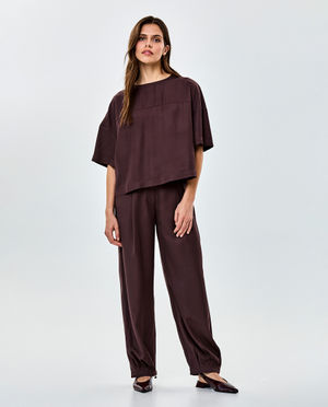 Pantalon brun fonc&eacute;