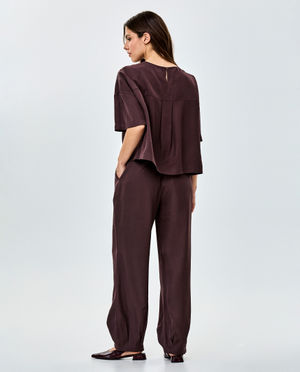 Pantalons - Pantalon brun fonc&eacute;