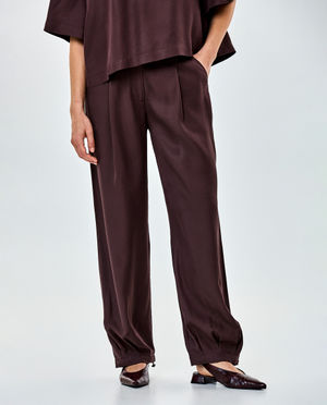 Pantalons - Pantalon brun fonc&eacute;