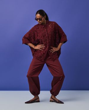 Broeken - Bordeaux broek
