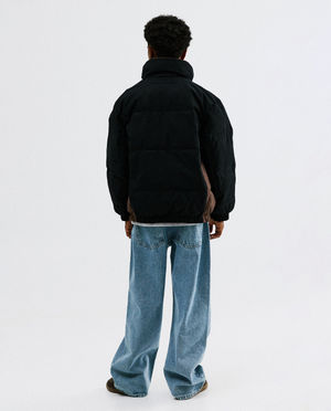 Poncho's en teddy's - Omkeerbare pufferjas