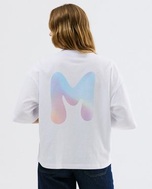 T-shirt met backprint, oversized fit - De Mutti's