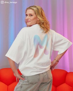 T-shirts - T-shirt met backprint, oversized fit