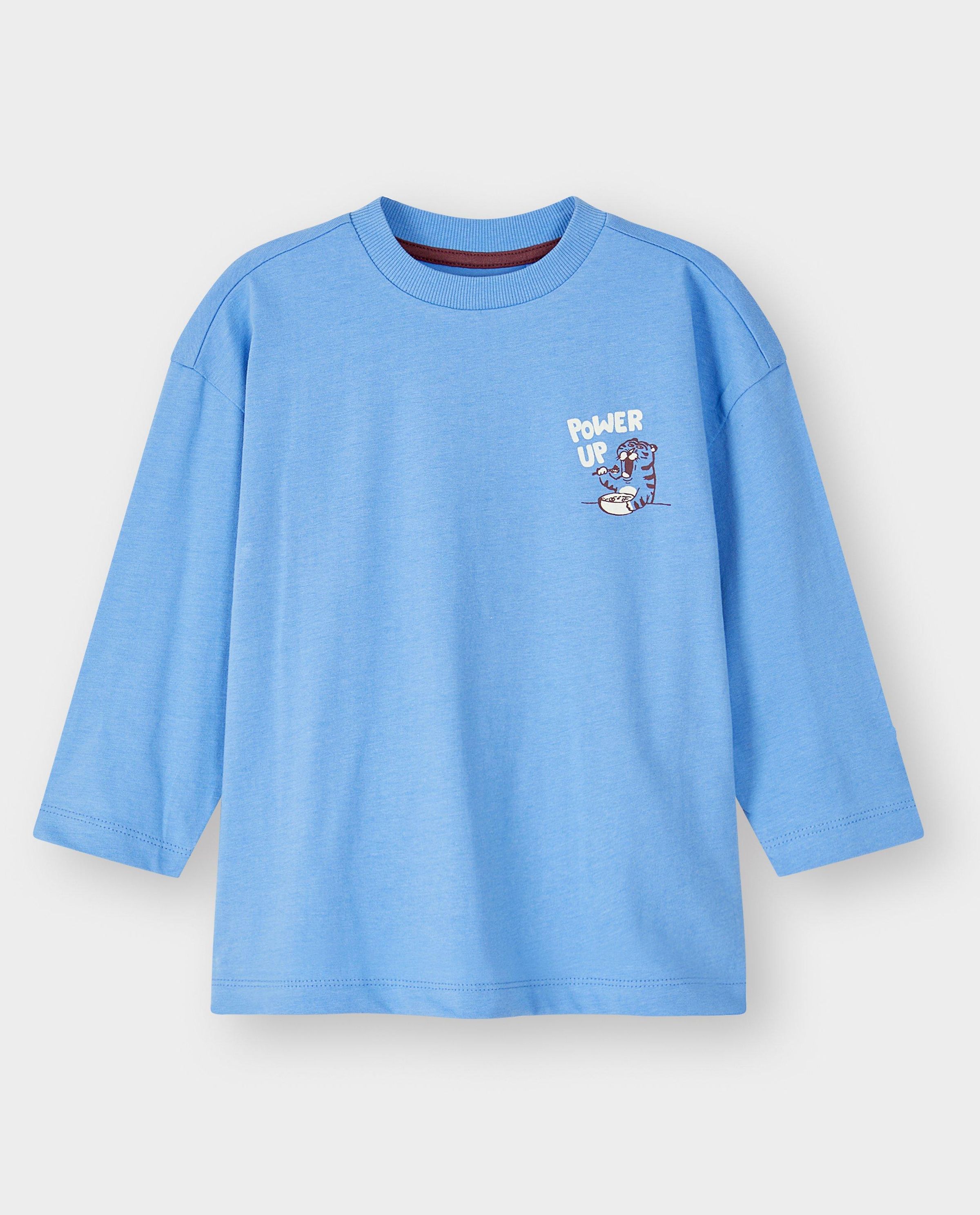 T-shirt &agrave; manches longues avec petit imprim&eacute; tigre - Besties
