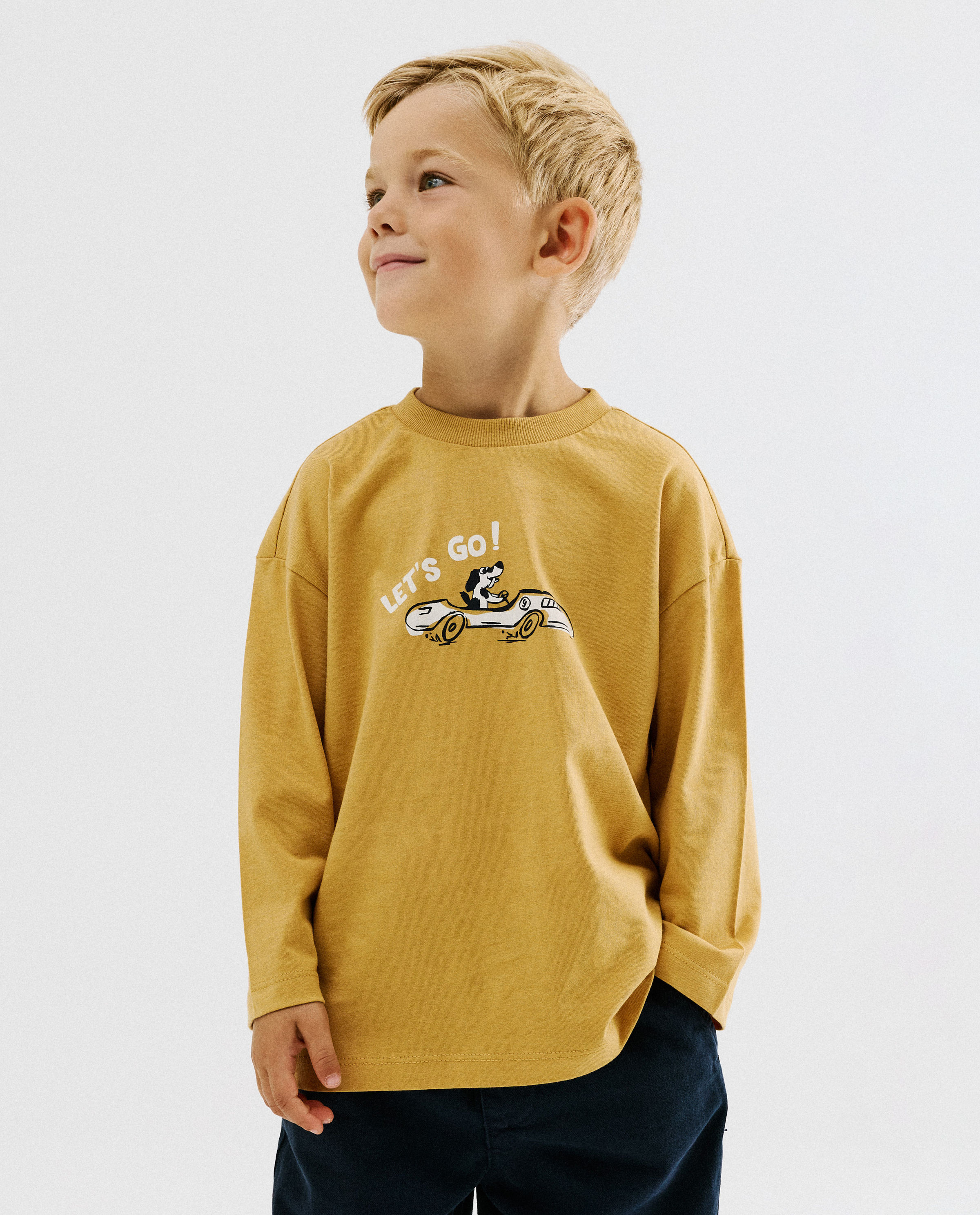 T-shirt &agrave; manches longues avec petit imprim&eacute; tigre - Besties