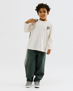 Pantalon bleu fonc&eacute;, baggy fit
