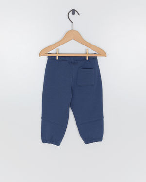 Broeken - Blauwe broek, loose fit