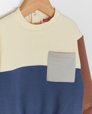Sweaters - Sweater met color block