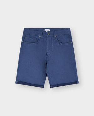 Shorten - Blauwe jeansshort, slim fit