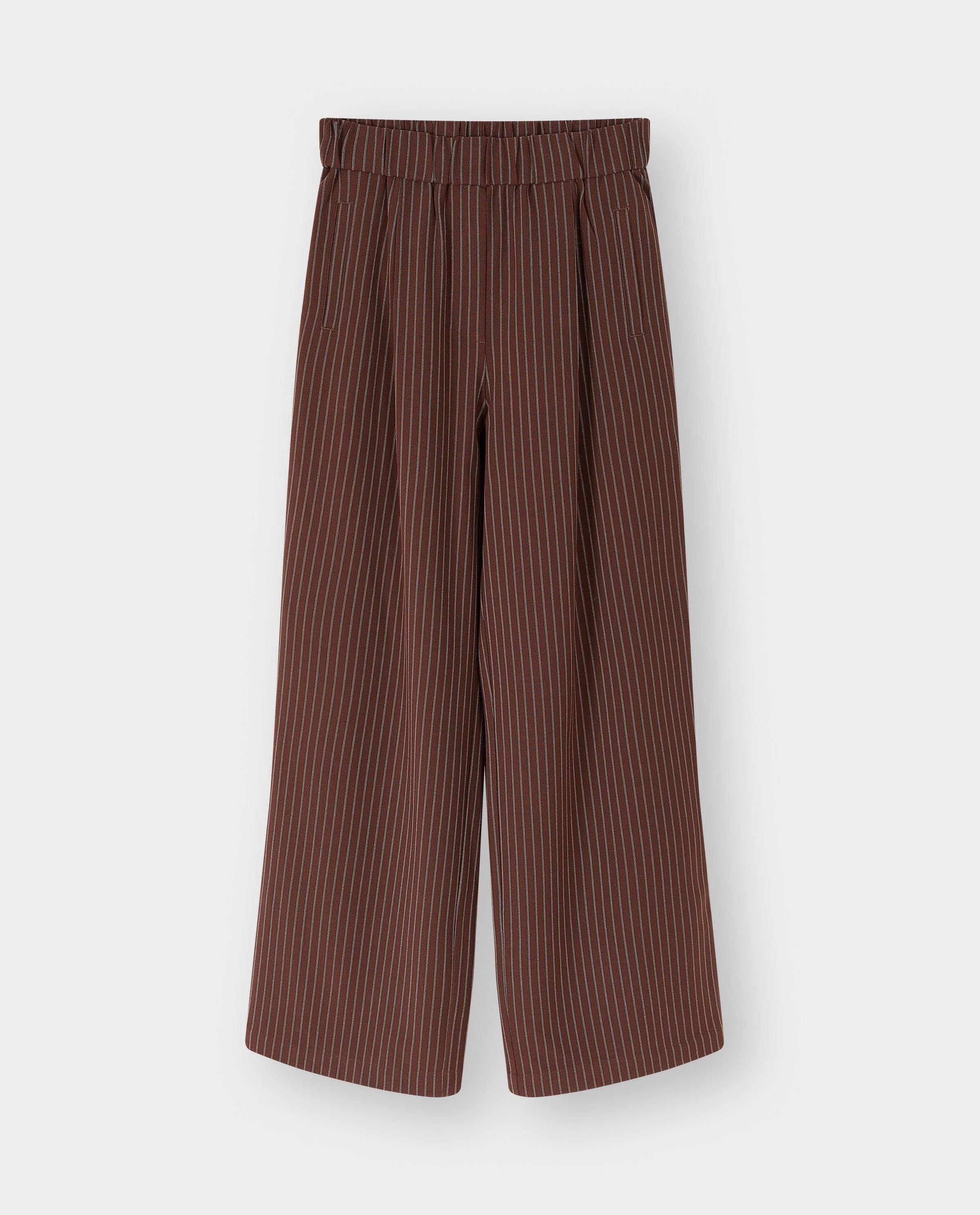 Pantalon &agrave; rayures tennis, wide leg fit - Sora