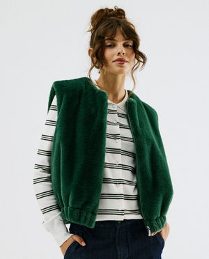 Fluffy vest