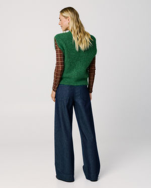 Pulls - D&eacute;bardeur vert