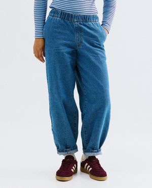 Jeans - Blauwe jeans, balloon fit