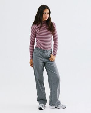 Jean gris, straight fit - Besties