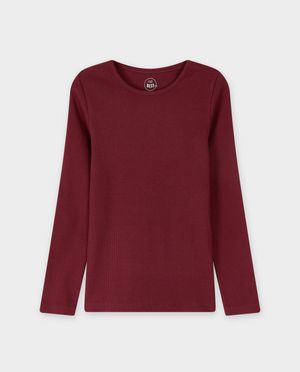 T-shirts - Longsleeve &agrave; fines c&ocirc;tes