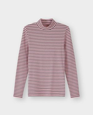 T-shirts - Longsleeve met fijne strepen