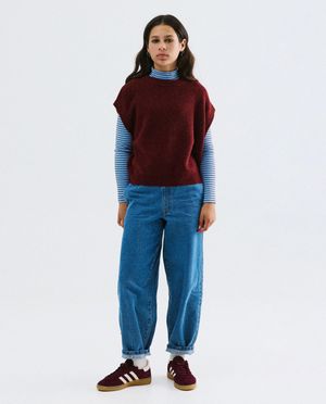 Cardigan - Grijze debardeur