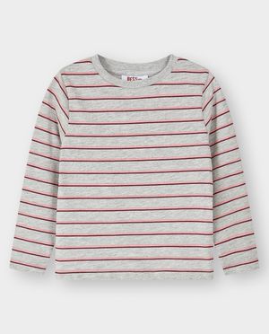 T-shirts - Longsleeve &agrave; fines rayures