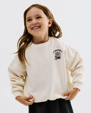 Sweat avec imprim&eacute; chat - Besties