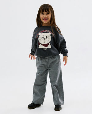 Sweaters - Sweater met print kat