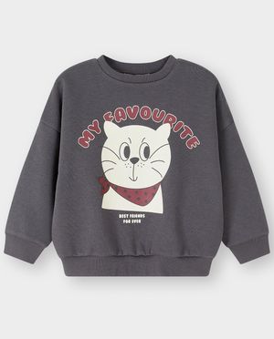 Sweaters - Sweater met print kat