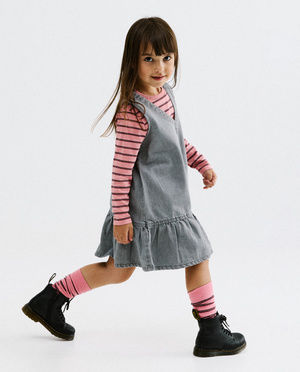 Jupe en denim grise
