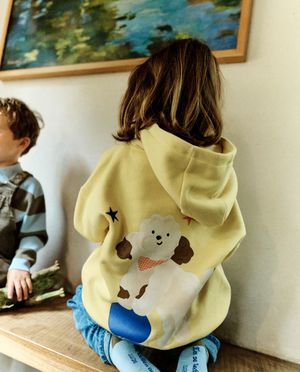 Sweaters - Hoodie met geborduurde backprint, unisex, 98-134