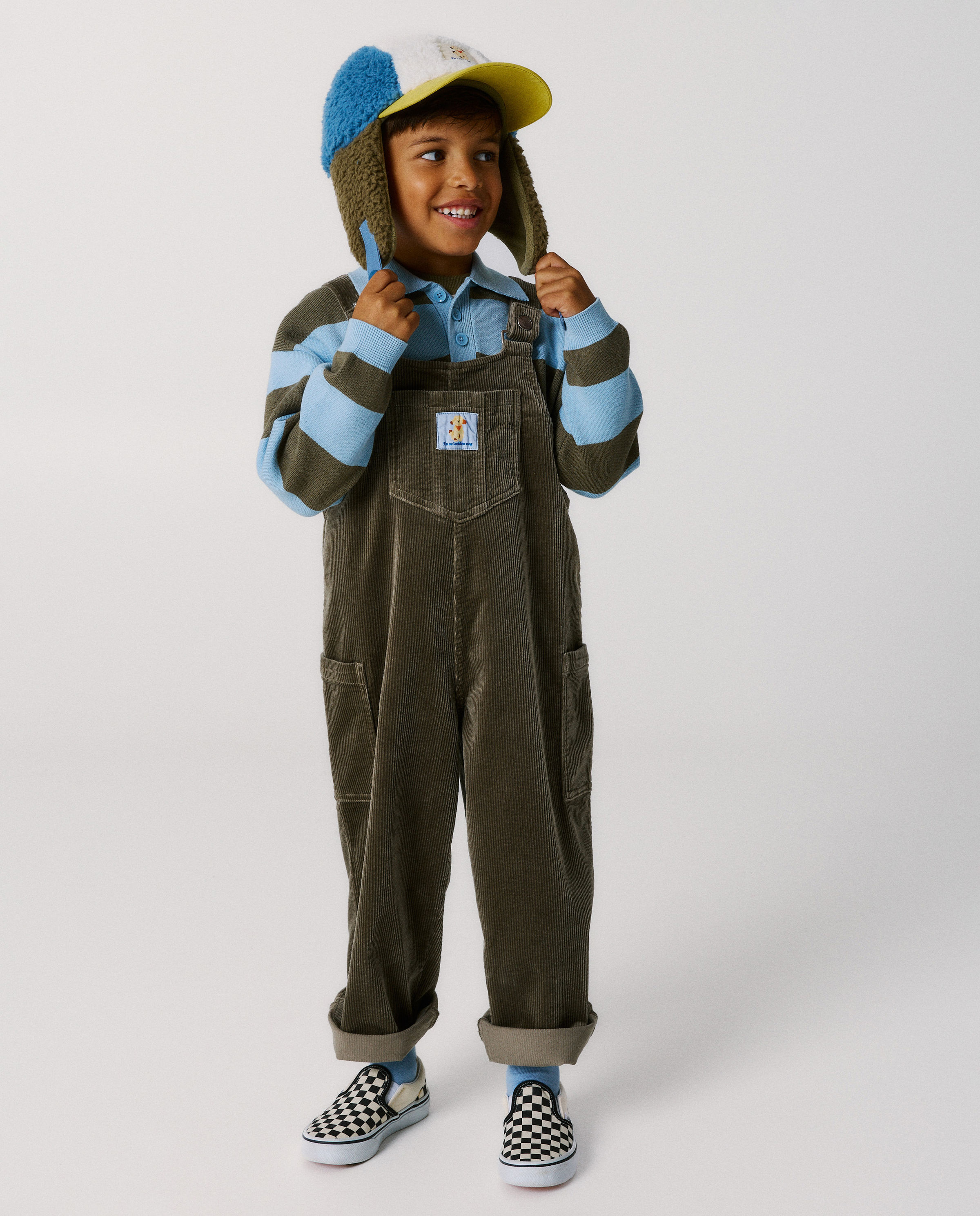 Salopette van ribfluweel, unisex, 98-134 - Elisabeth Lucie Baeten