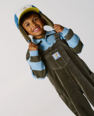 Jumpsuit - Salopette van ribfluweel, unisex, 98-134
