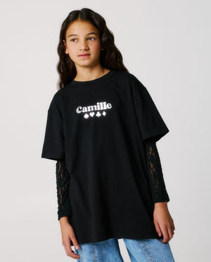 T-shirt met backprint, relaxed fit, 116-164