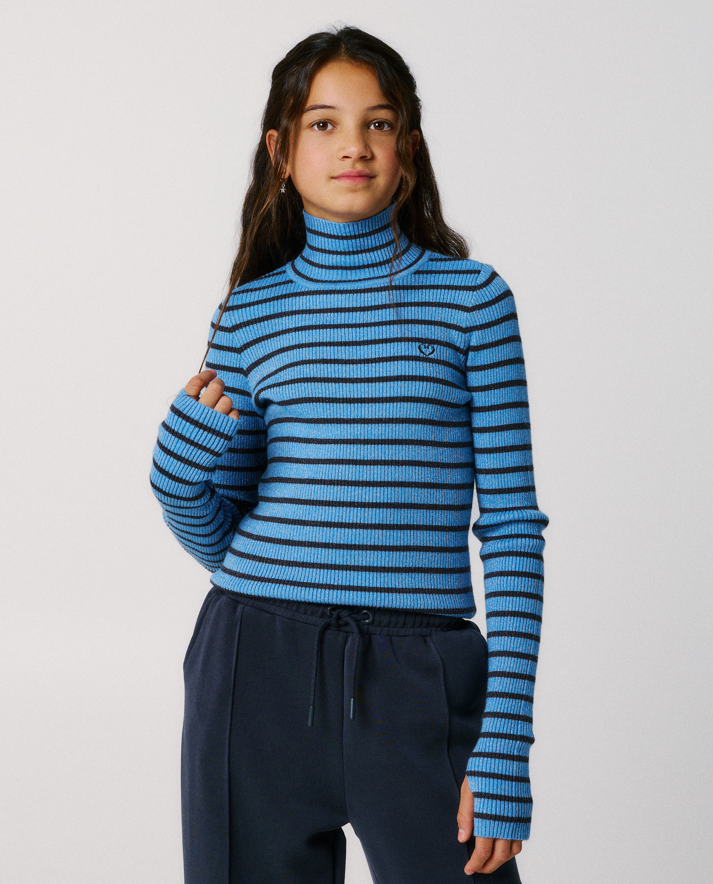 Longsleeve met fijne strepen, 116-164 - CAMILLE x JBC