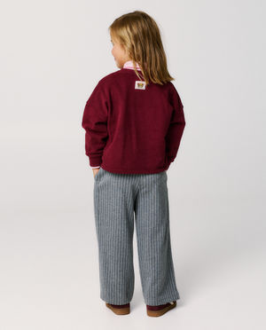 Broeken - Broek met krijtstreep, straight fit