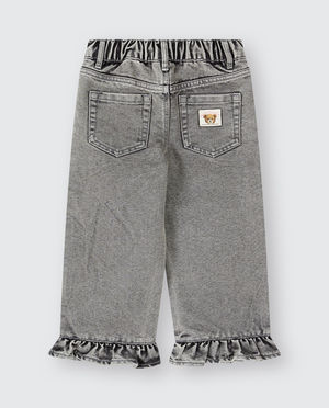 Jeans - Jean &agrave; volants, straight fit