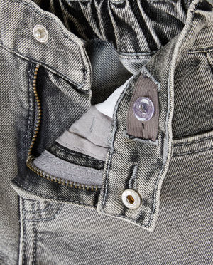 Jeans - Jean &agrave; volants, straight fit