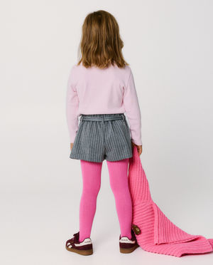 T-shirts - Longsleeve met fijn ribpatroon