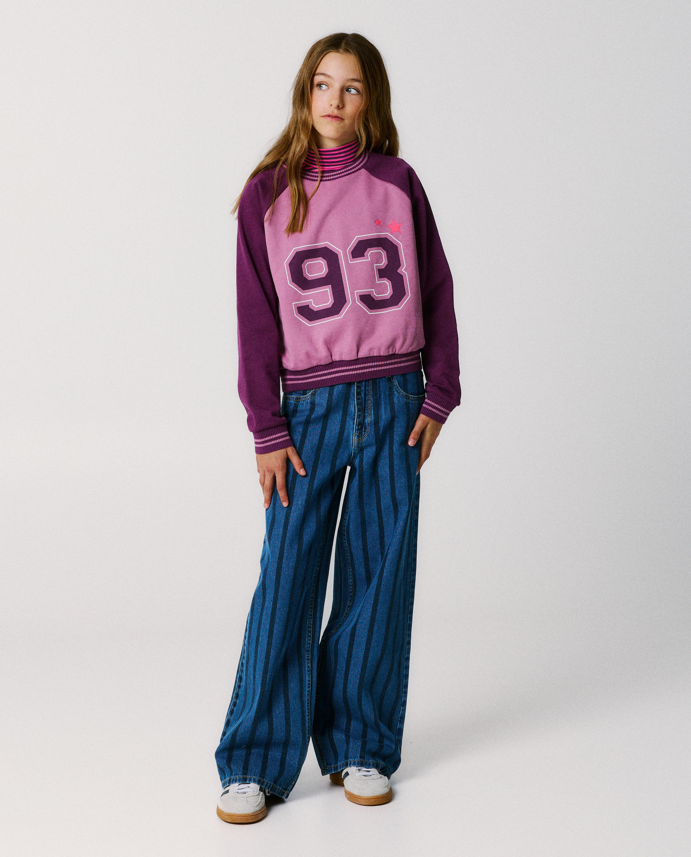 Jeans met strepen, wide fit - Nachtwacht