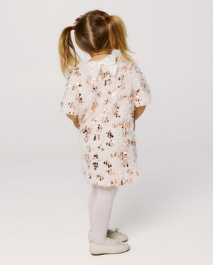 Kleedjes - Fluffy jurk met pailletten