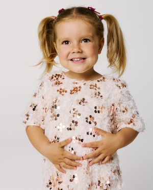 Kleedjes - Fluffy jurk met pailletten