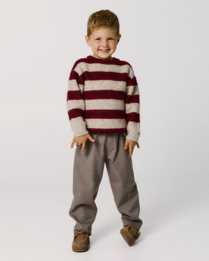 Broek met afneembare bretellen
