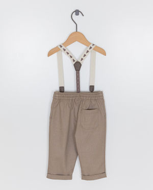 Broeken - Broek met afneembare bretellen, relaxed fit