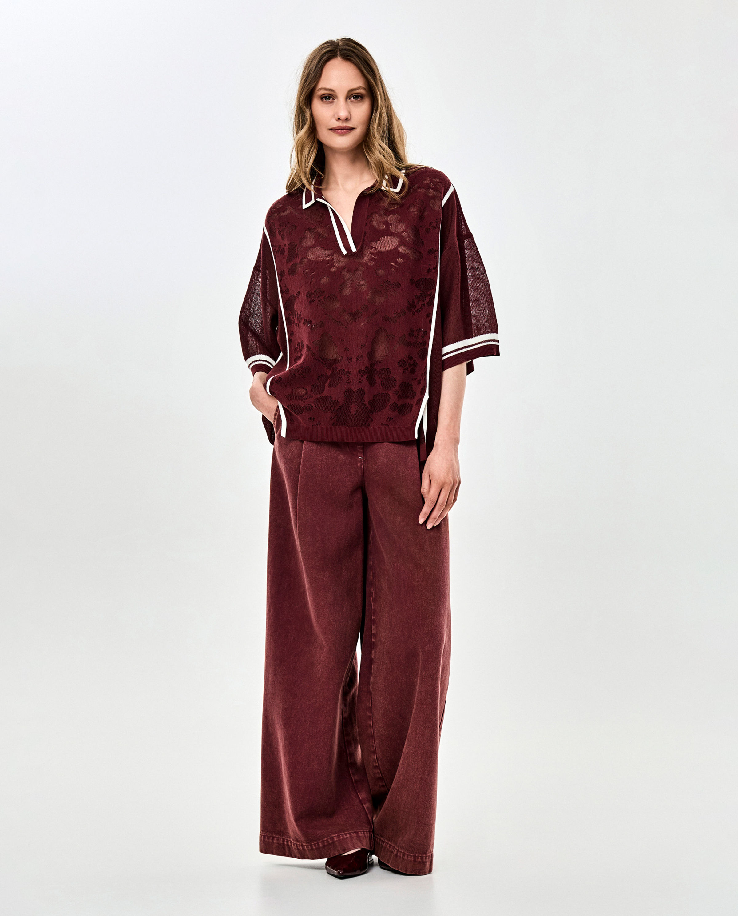 Bordeaux broek - CKS Dames