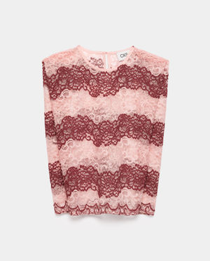 Hemden - Kanten blouse met strepen