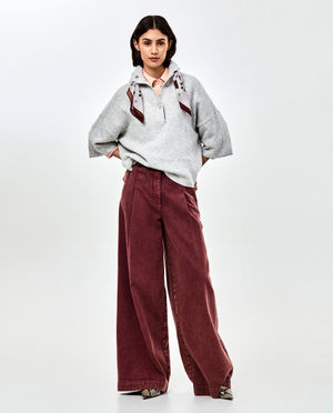 Pulls - Pull avec foulard