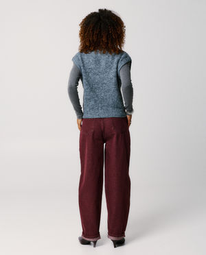 Jeans - Jean violet fonc&eacute;, baggy fit