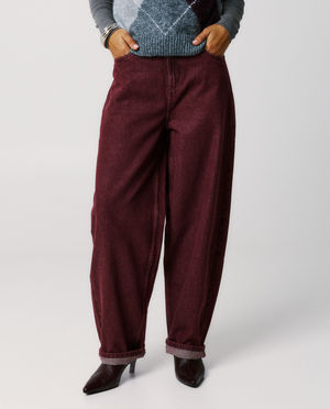 Jeans - Jean violet fonc&eacute;, baggy fit