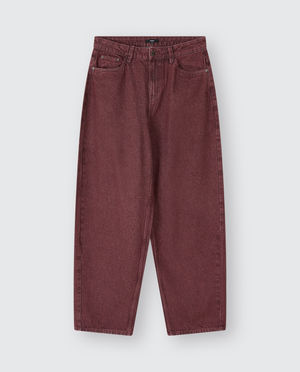 Jeans - Donkerpaarse jeans, baggy fit