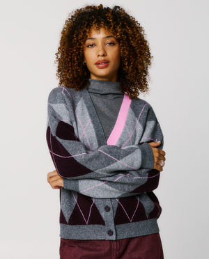 Cardigan - Cardigan met ruiten