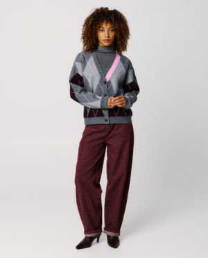 Cardigan - Cardigan met ruiten